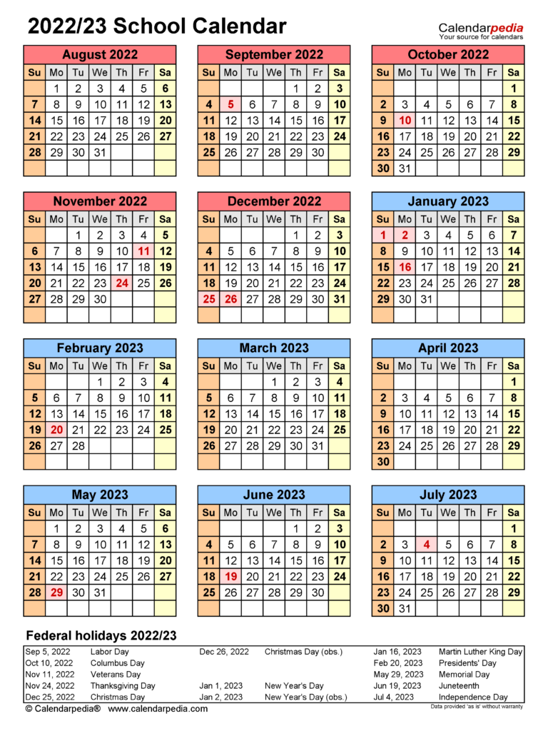 Seattle Public Schools Calendar 2022 2023