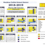 Stockton Unified School District Calendar World Of Printable And Chart