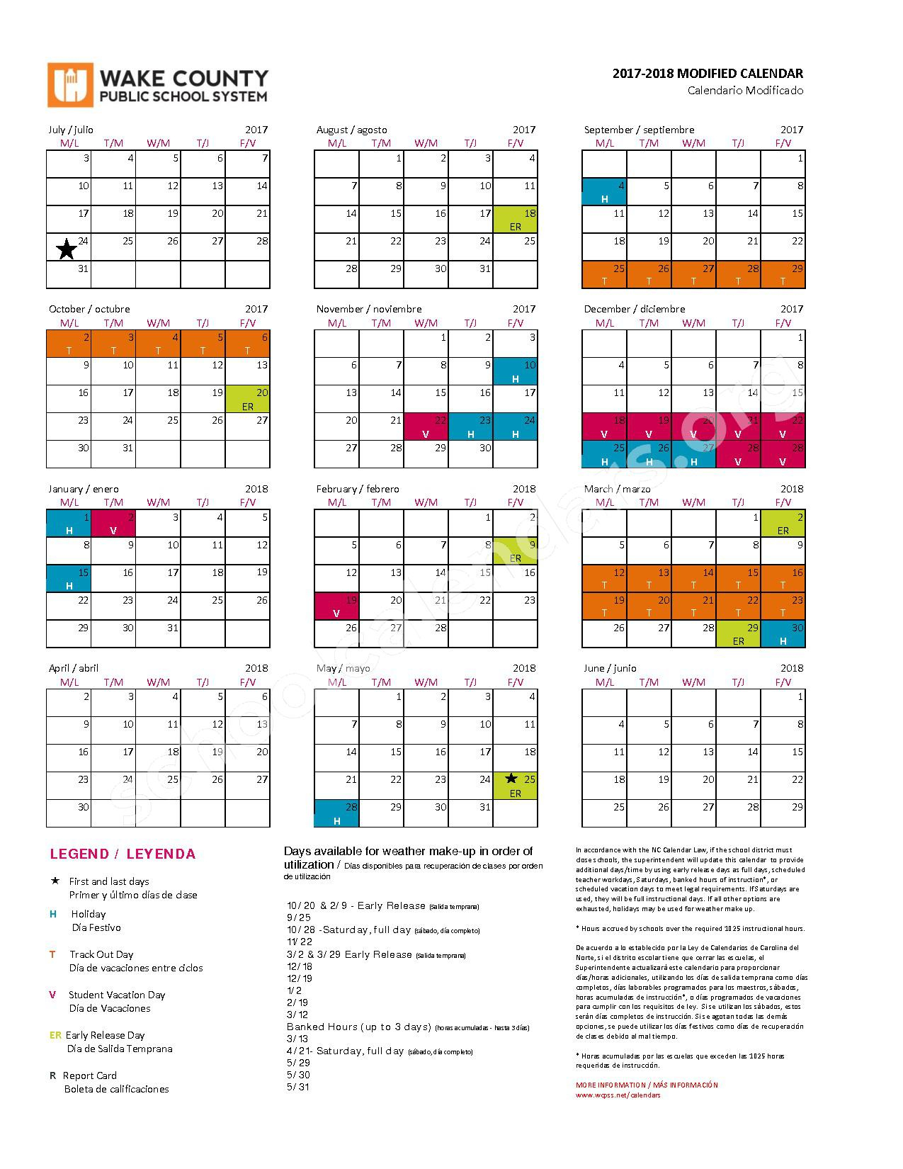 Wake County Traditional Calendar 2022 July Calendar 2022