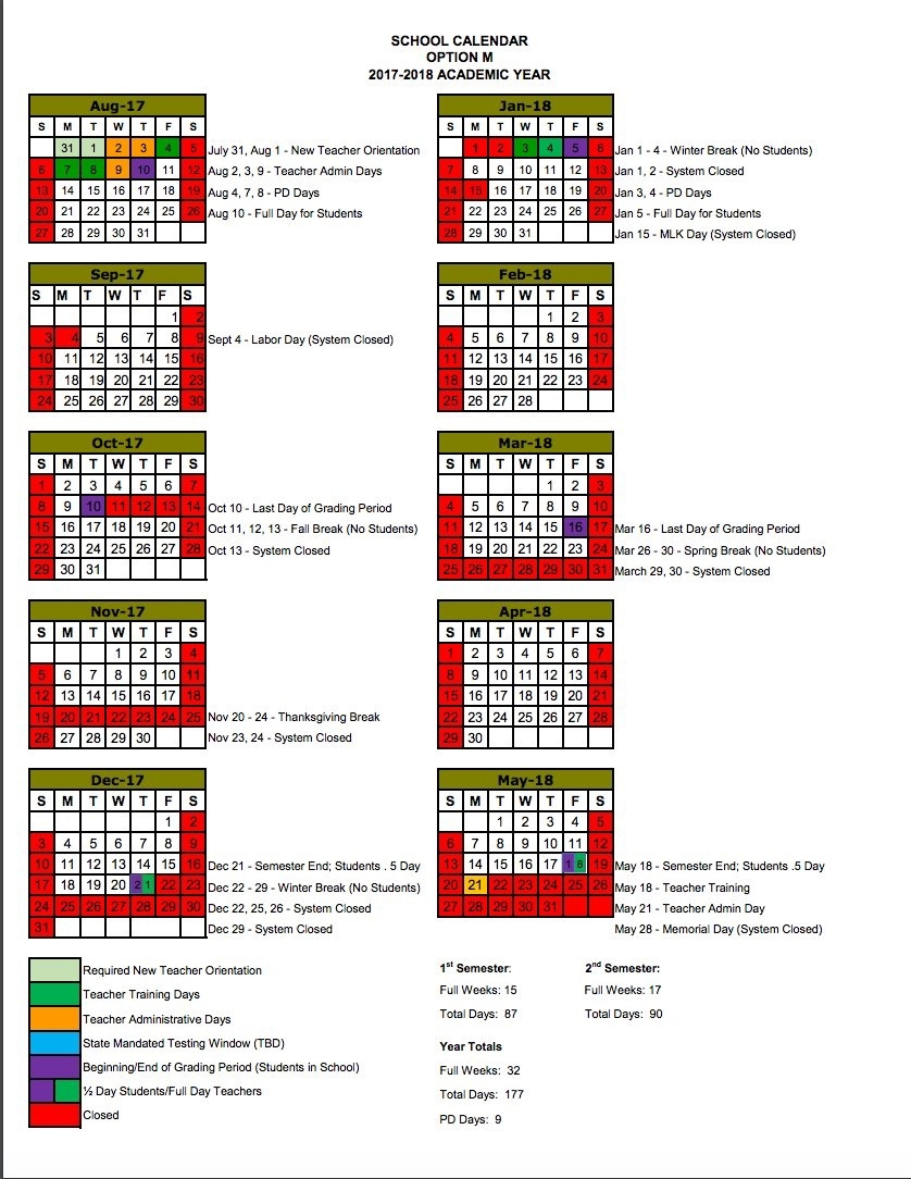 2022 Williamson County School Calendar 2023