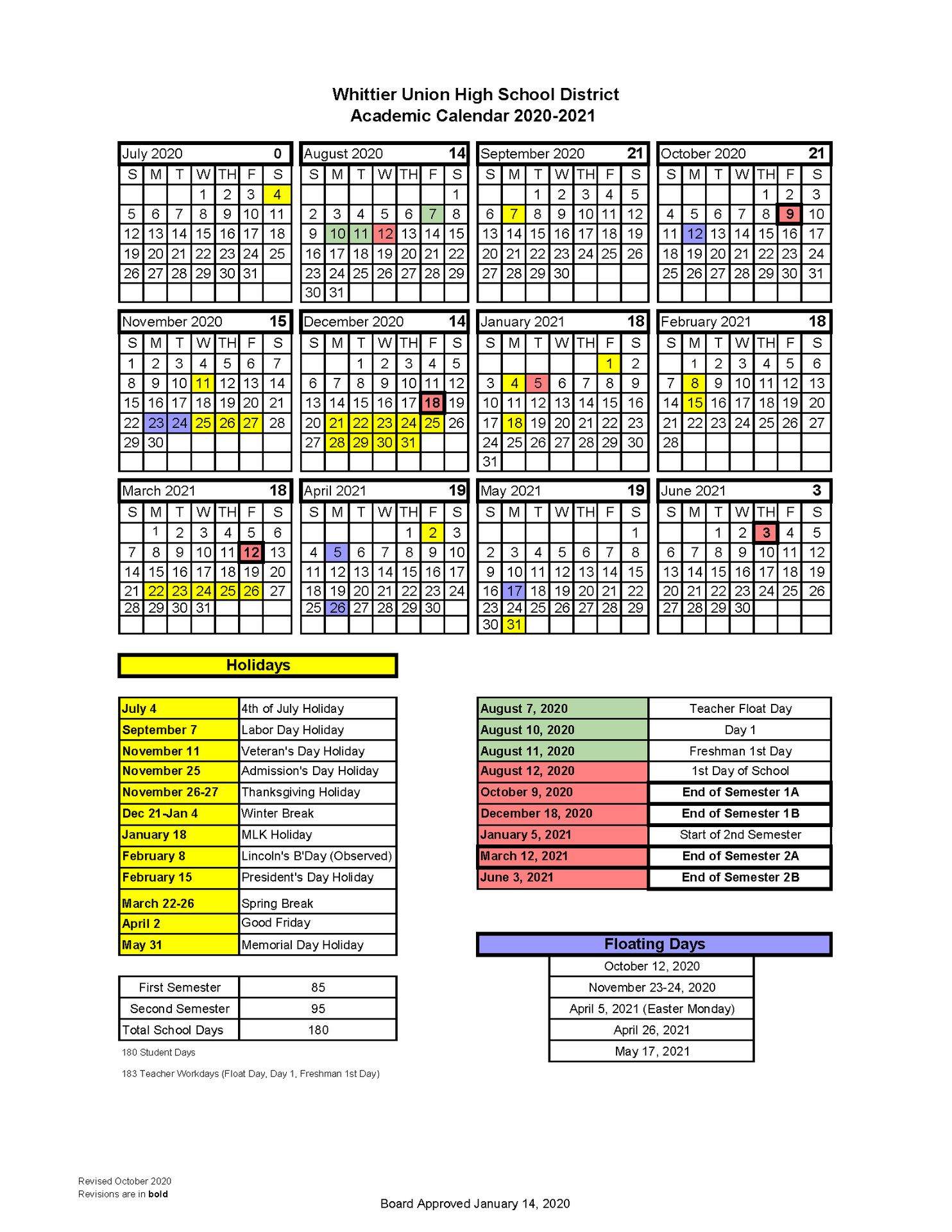Sweetwater School District Calendar 2023