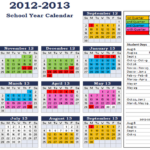 2012 2013 Elementary School Year Calendar Al Iman Academy