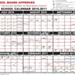 2016 2017 School Calendar Palm Beach County School District West