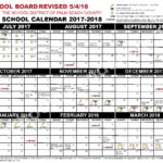 2017 2018 School Calendar Palm Beach County School District West