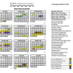 2019 2020 School Calendar City High School Tucson Arizona
