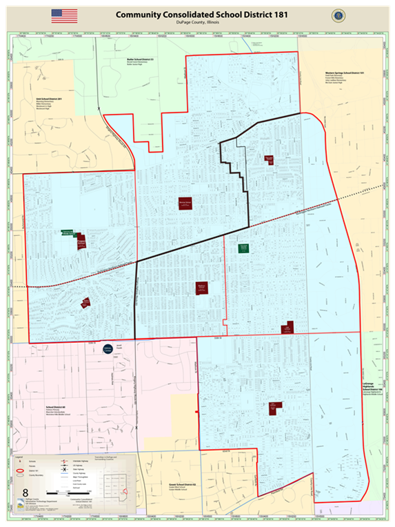 Boundary Map Community Consolidated School District 181