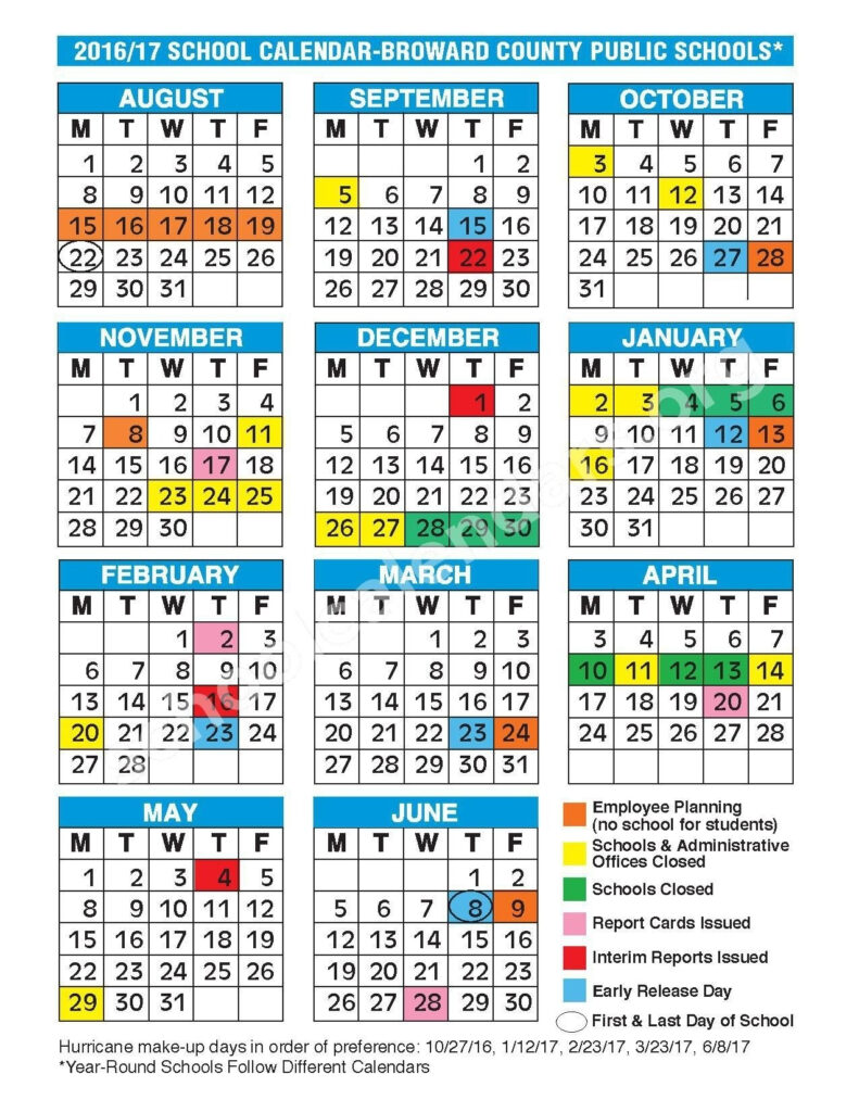 Broward County School Calendar 2020 2021 Printable Calendars 2021