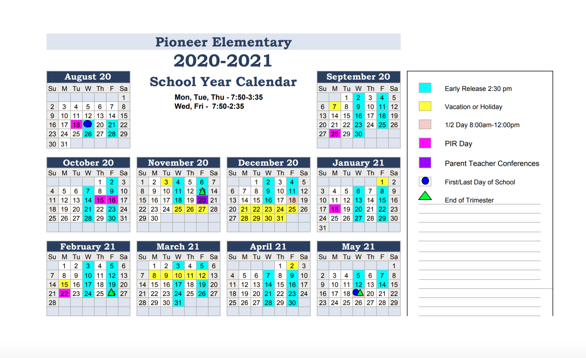 Quinsigamond Elementary School Calendar 2022