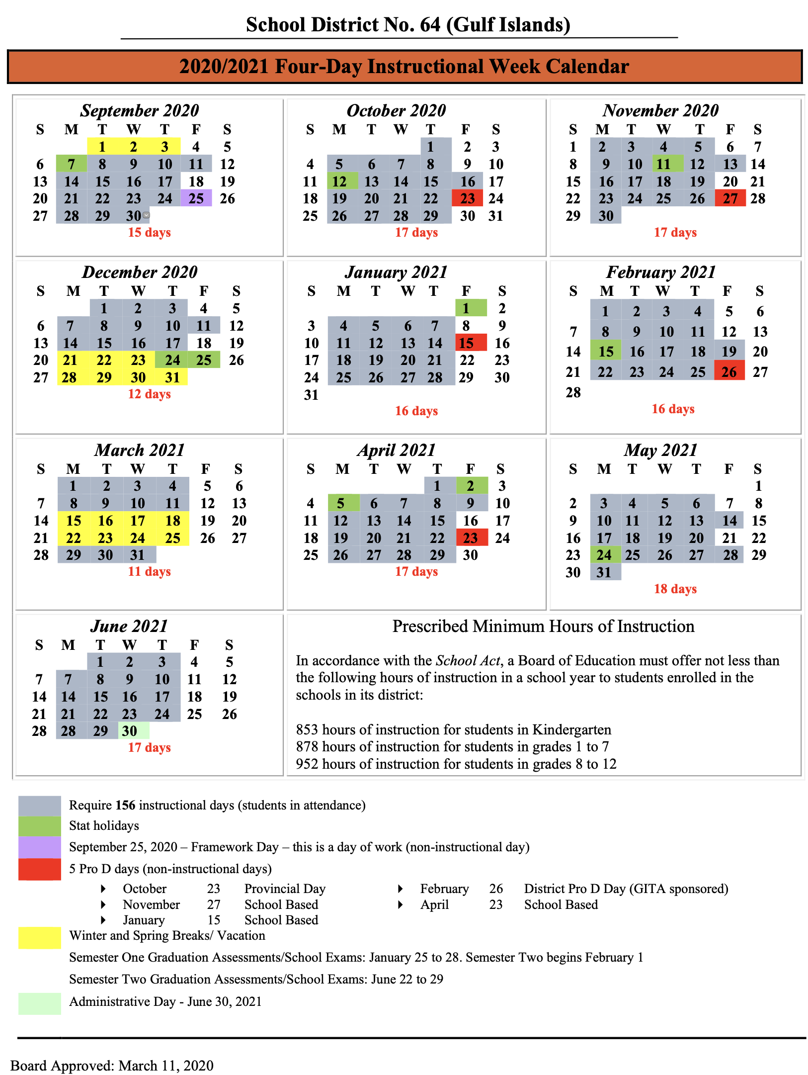 Kimberly School District Calendar 202221 2023