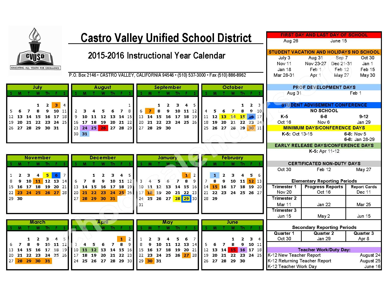 Castro Valley Calendar 2024 Date Shel Rachael