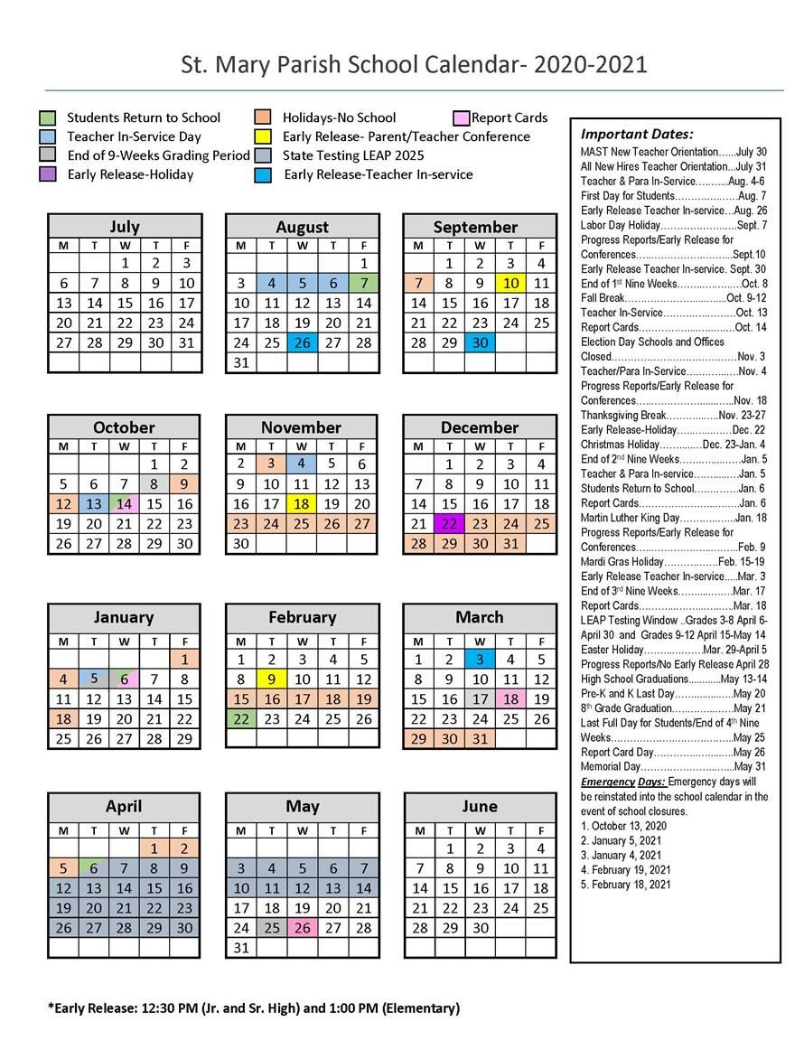 Central Islip School District Calendar Printable Calendar 2020 2021