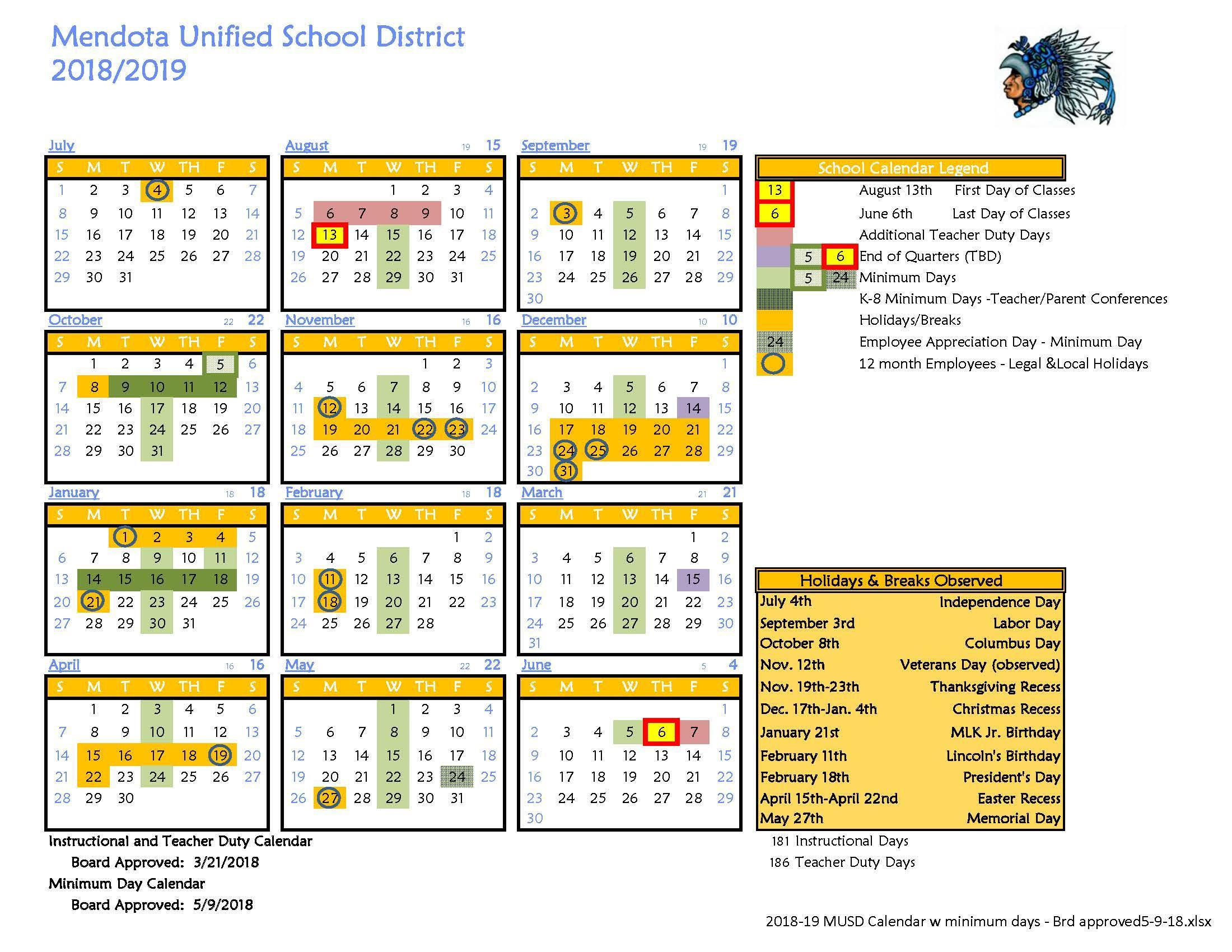 Gettysburg School District Calendar 2024