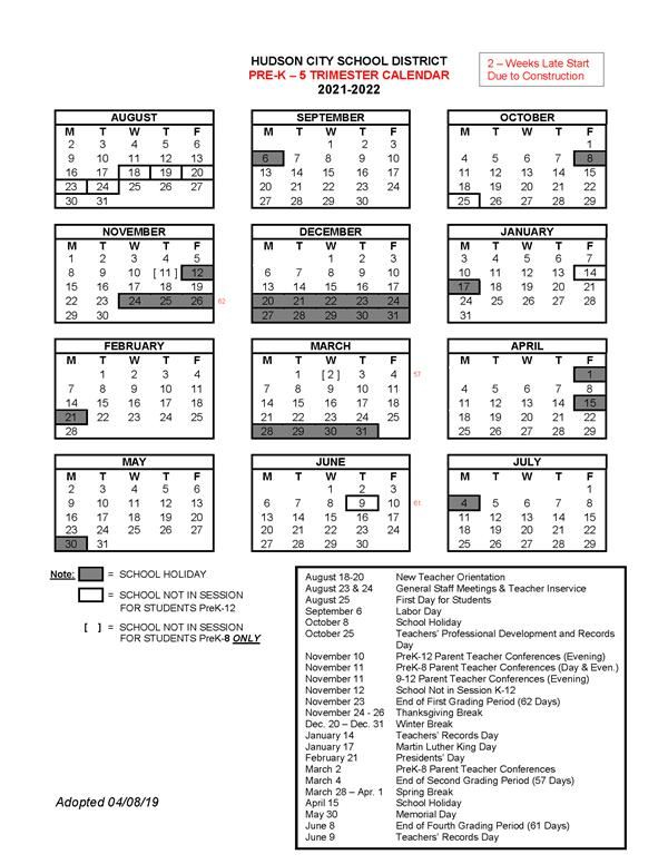 Cleveland County Schools Calendar 2021 January 2021