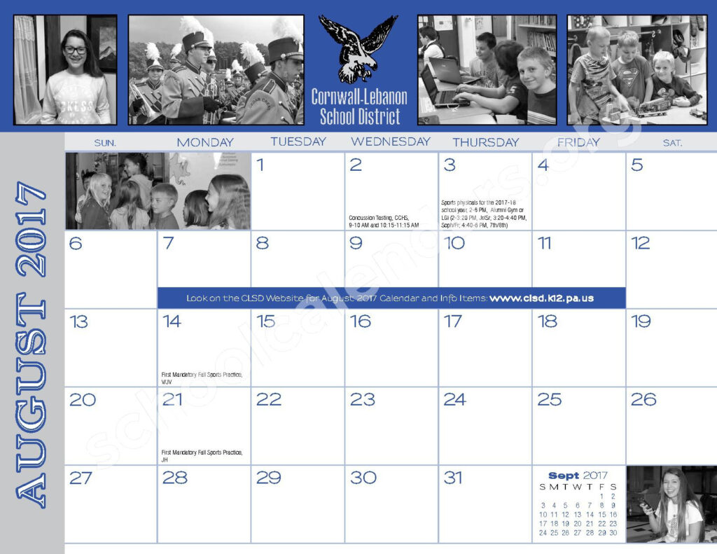 Cornwall Lebanon School District Calendars Lebanon PA