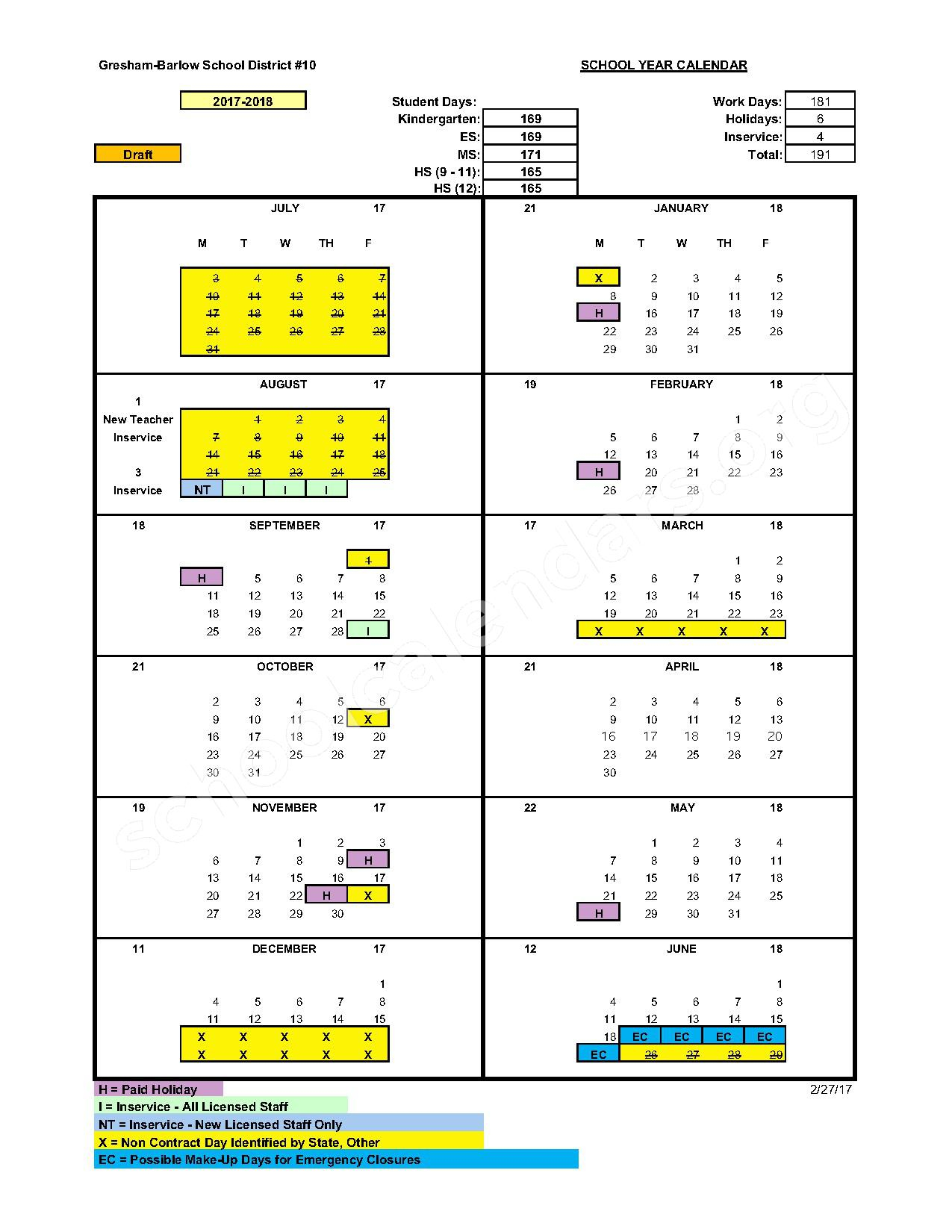 Gresham Barlow School District Calendar 2024 Schoolcalendars net