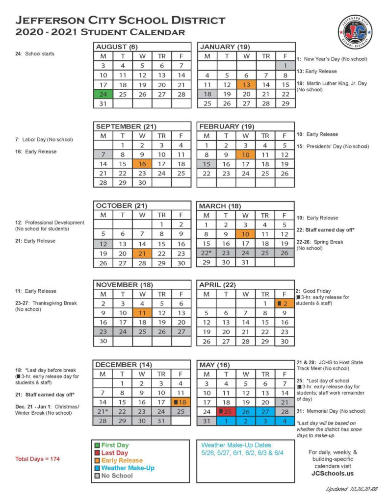 Gwinnett County School Calendar 2020 2021 Printable Calendars 2021