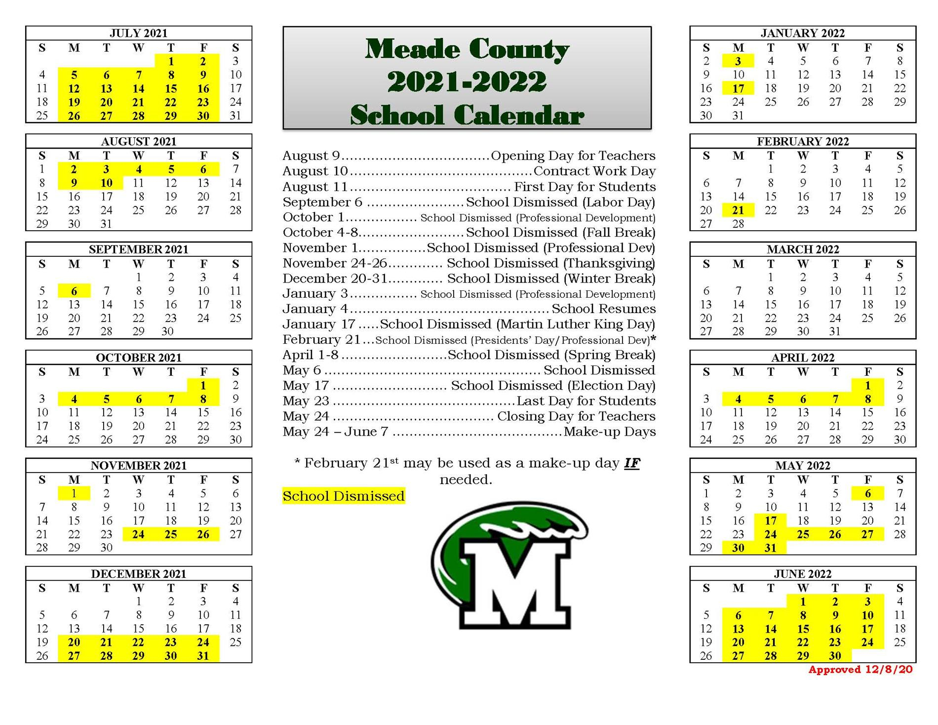 Meade County Schools Calendar 2023