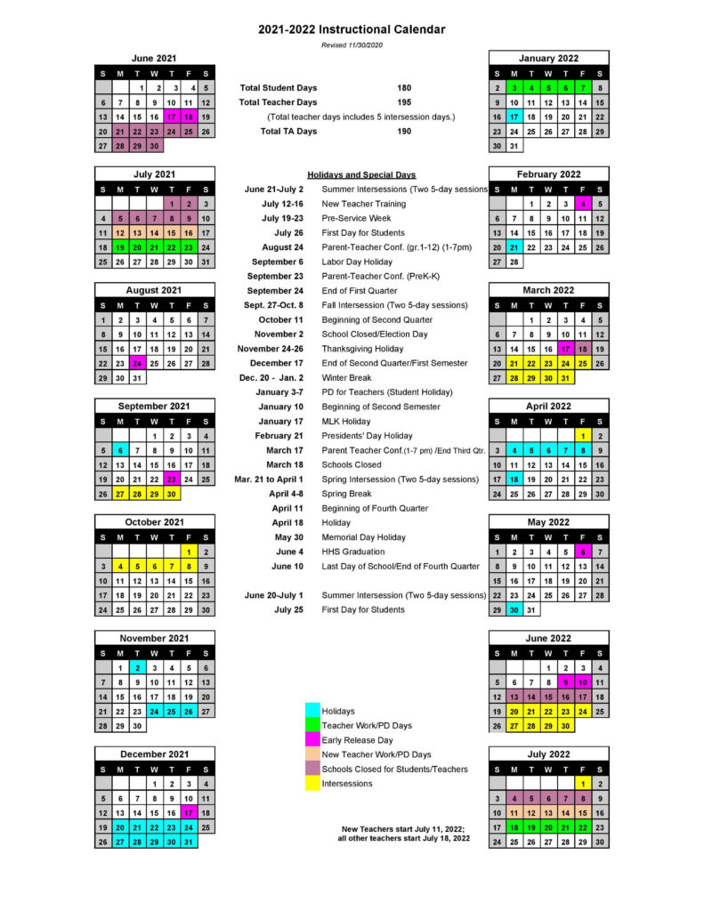 Hcps Student Calendar 2021 2022 Calendar Feb 2021