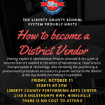 How To Become A District Vendor Liberty County