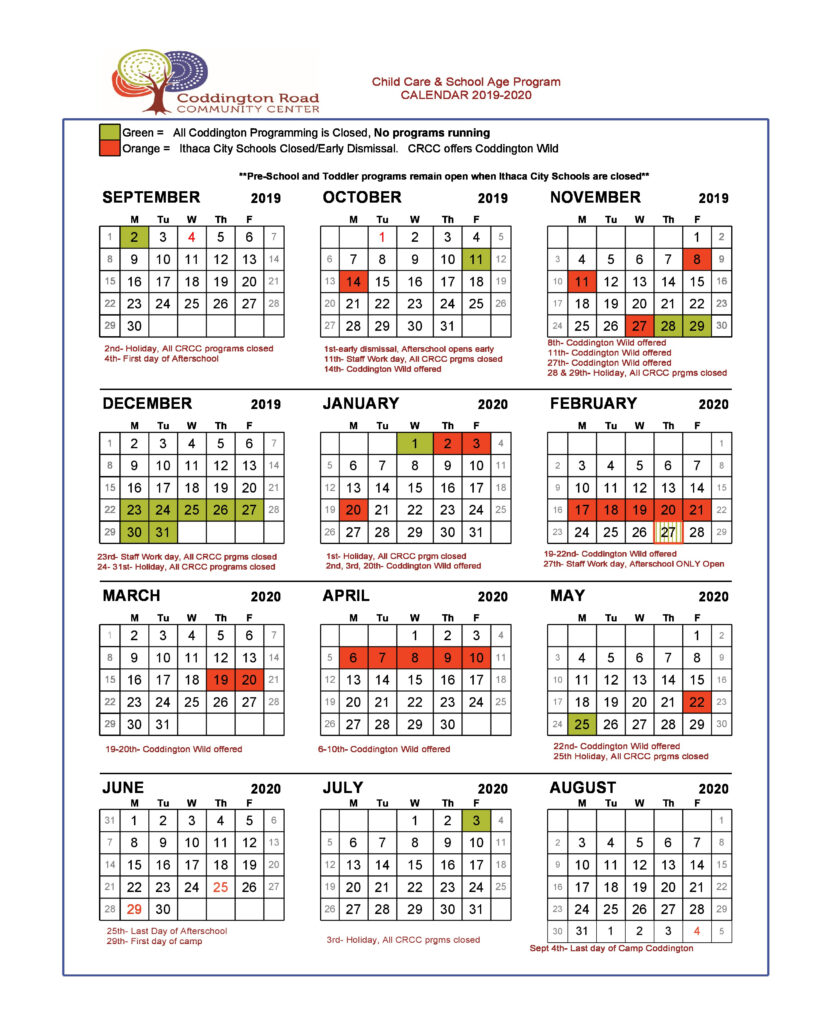 Ithaca City School District Calendar Printable Calendar 2021 2022