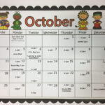 October Calendar Color Greenwood Elementary School