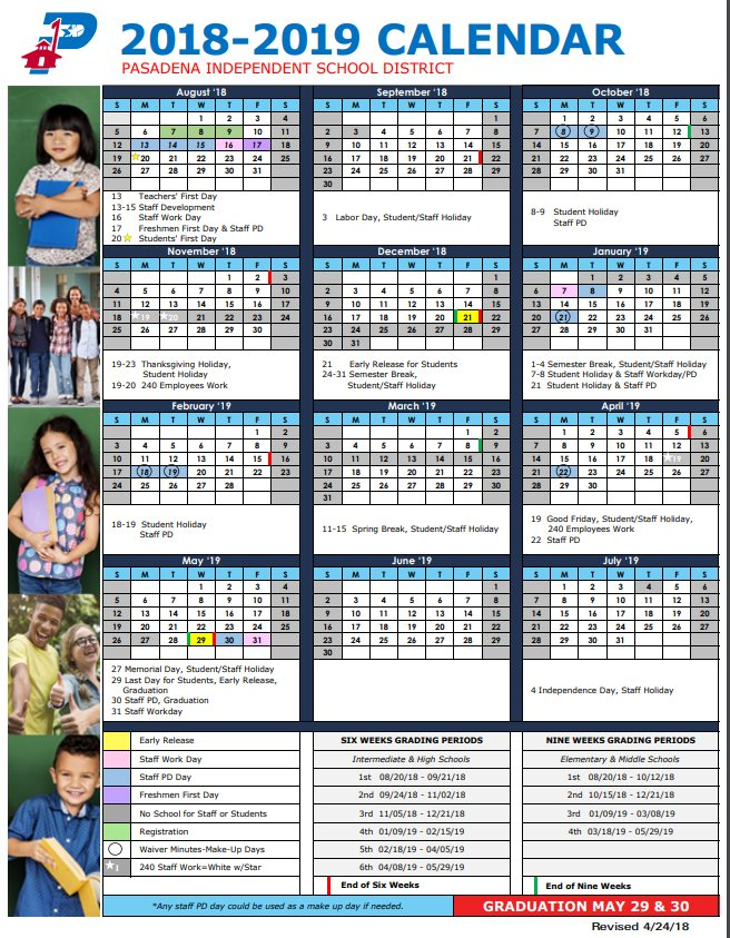 Pasadena Unified School District Calendar 2023
