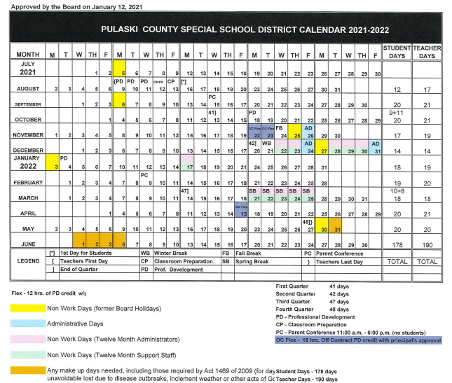 Pulaski County Public Schools Calendar 2022 Schoolcalendars net