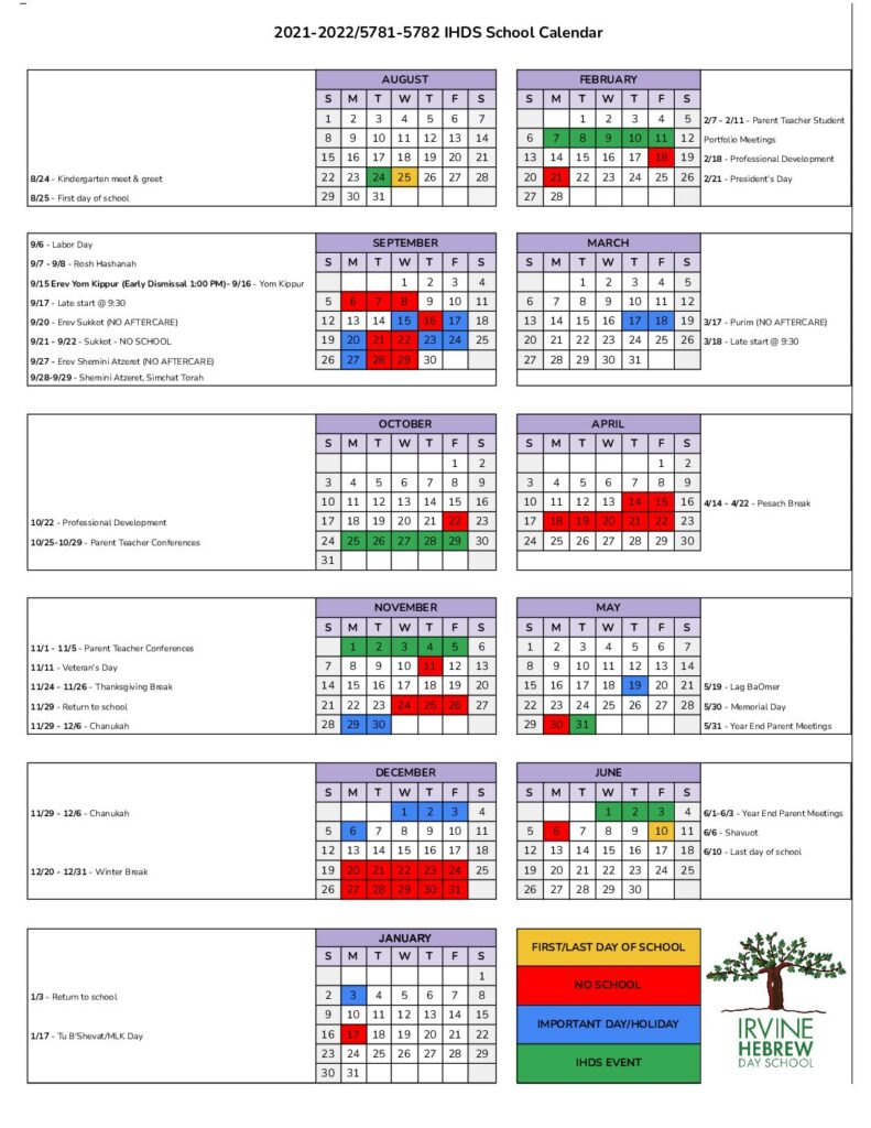 Irvine Elementary School Calendar 2023