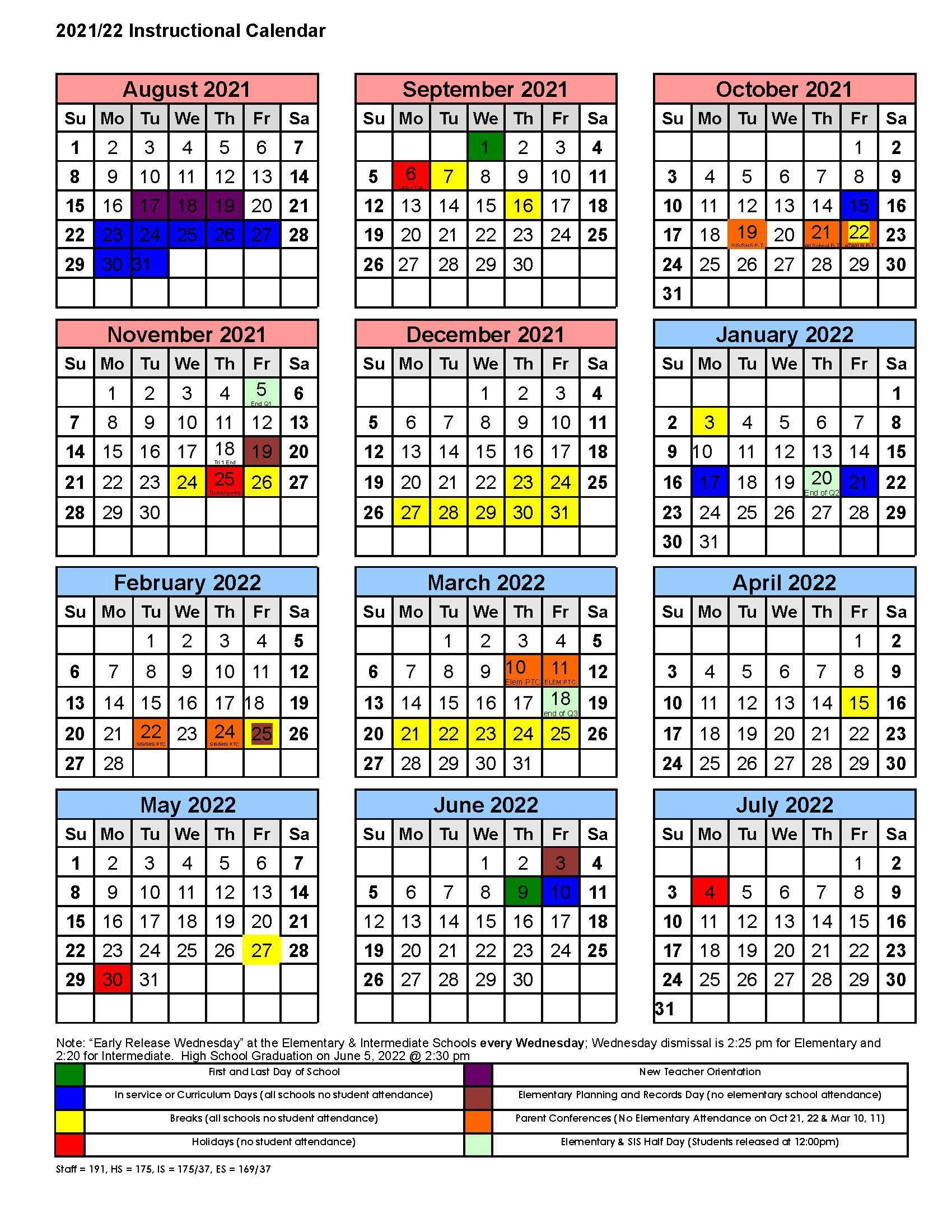 Amphitheater School District Calendar 2022 - Schoolcalendars.net