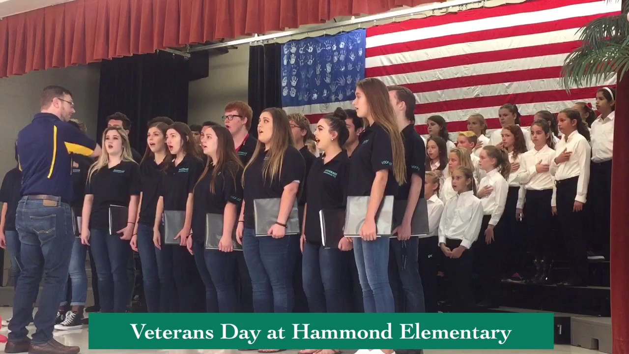 Veterans Day At Hammond Elementary School Youtube 