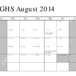 2014 2015 Red White Day School Calendar Center Grove High School