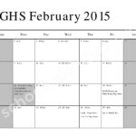 2014 2015 Red White Day School Calendar Center Grove High School