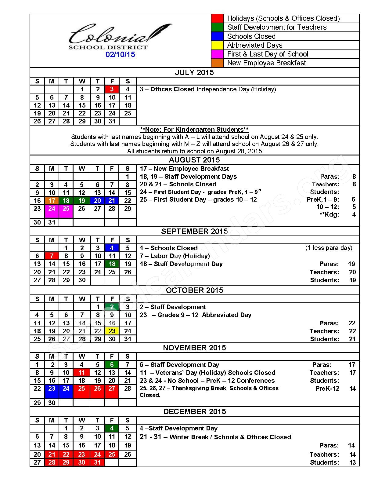 Cary Elementary School Calendar 2023