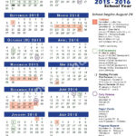 2015 2016 School Calendar Pearland Independent School District