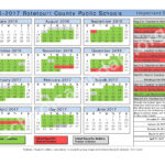 2016 2017 District Calendar Botetourt County Public Schools