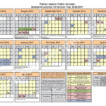 2016 2017 District Calendar Fairfax County Public Schools Falls