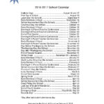 2016 2017 School Calendar Belvidere Community Unit School District