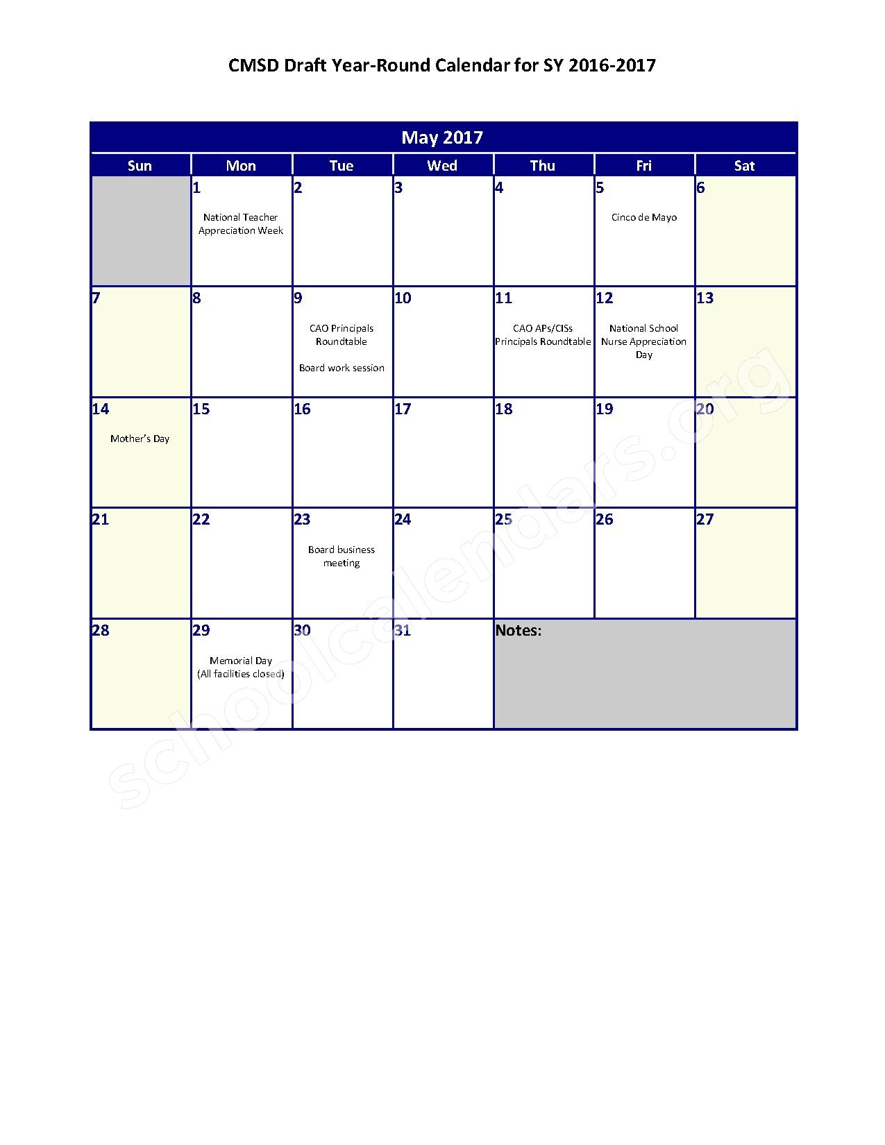 Cleveland Metropolitan School District Calendar 2023 - Schoolcalendars.net