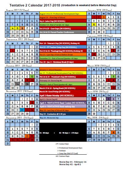 2017 18 School Calendar Voting Tioga School District