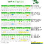 2017 2018 School Calendar Perry Central Elementary School Leopold IN