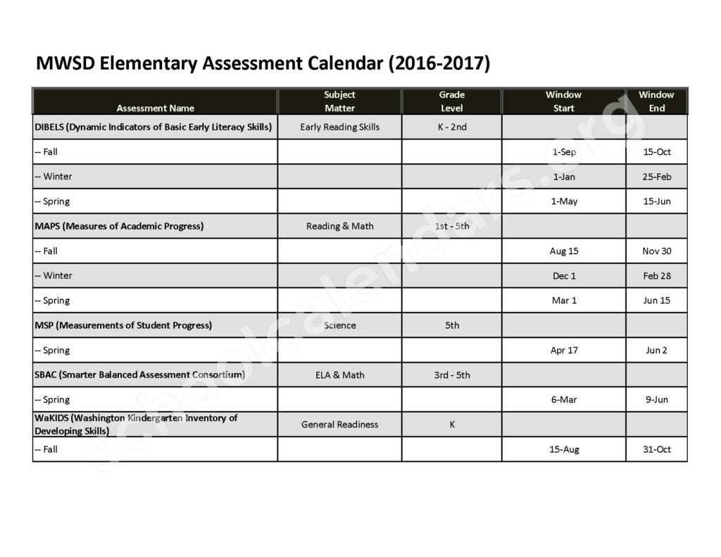 2017 2018 Springdale Elementary Calendar Springdale Middle School 