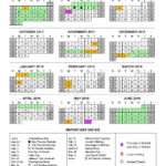 2017 2018 Student Attendance Calendar Chino Valley Unified School