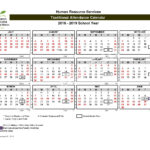 2018 2019 District Calendar Sacramento City Unified School District
