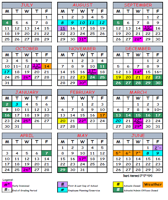 2022 2023 School Calendar Duval MYcroSchool