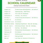 2022 2023 School Calendar Greenup County High School