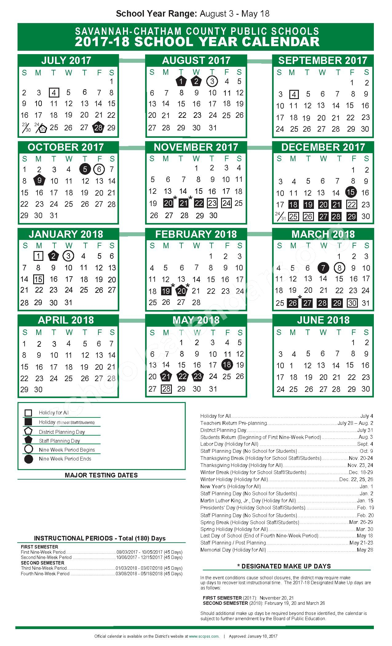 25 Fresh Savannah Chatham County Public Schools Calendar Free Design