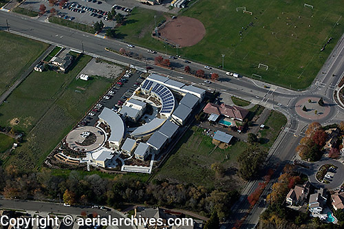 Aerial Photograph Casa Grande High School Petaluma Sonoma County 