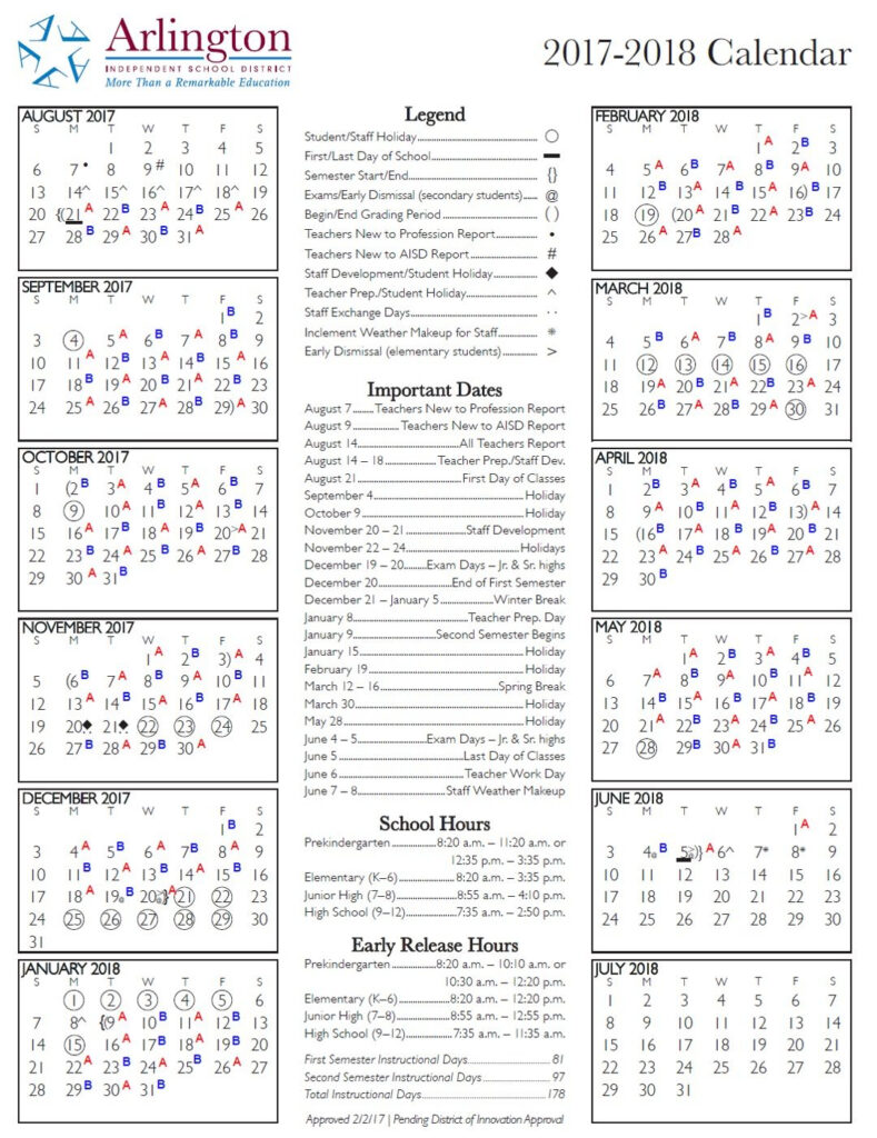 Aisd Ab Calendar Customize And Print