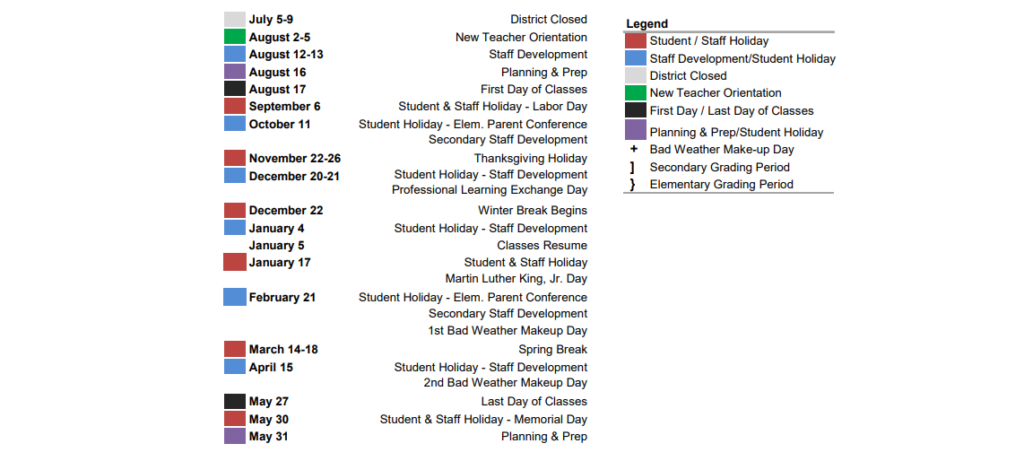 Akins High School School District Instructional Calendar Austin Isd 