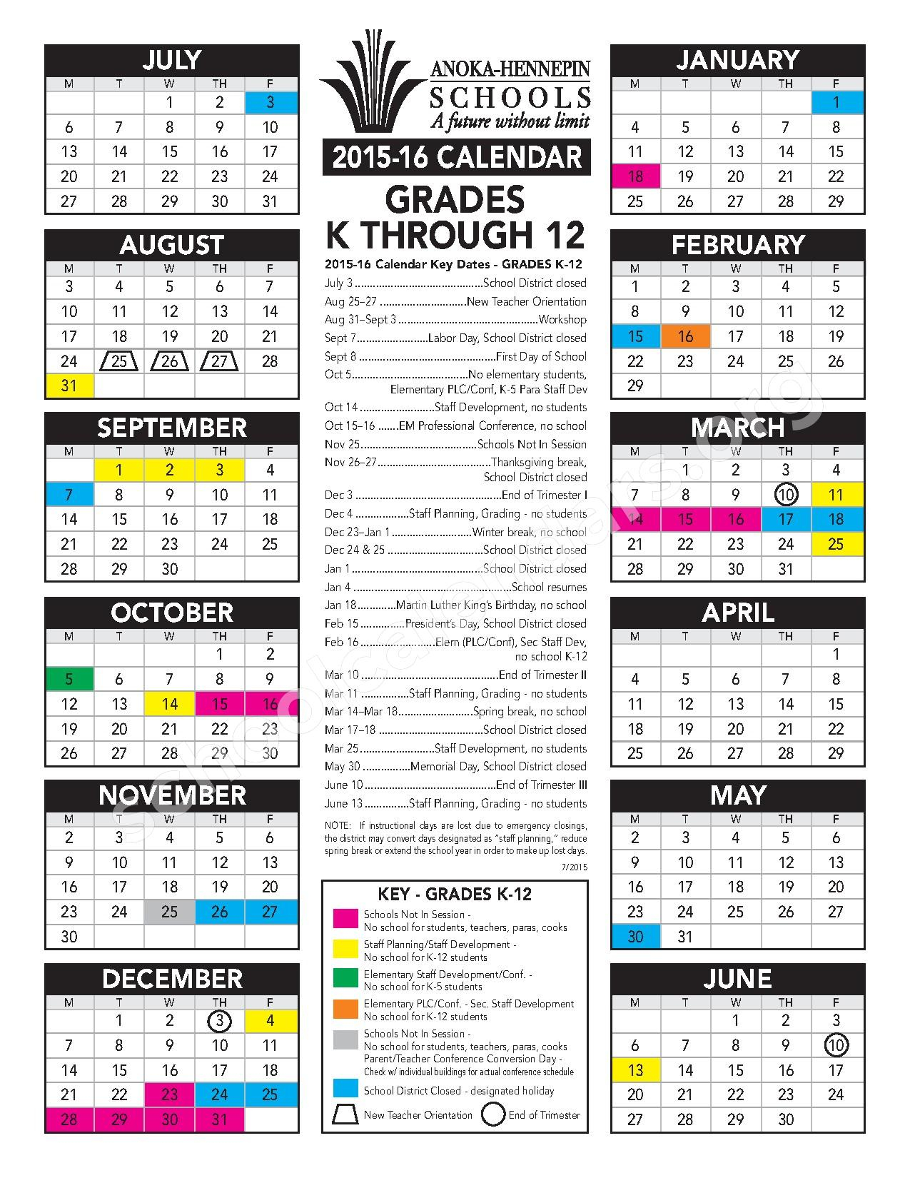 Anoka High School Calendar 2023 Schoolcalendars net